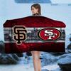 San Francisco 49ers Team Großes Mikrofaser Strandtuch Schnelltrocknendes Handtuch Sandstrandtücher Pooltuch für Reisen Schwimmbad Yoga