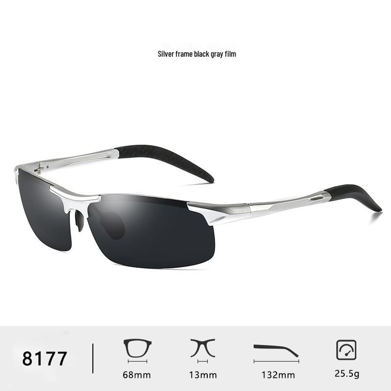 Men's Polarized Aluminum-Magnesium Sunglasses 8177 - Day & Night Vision