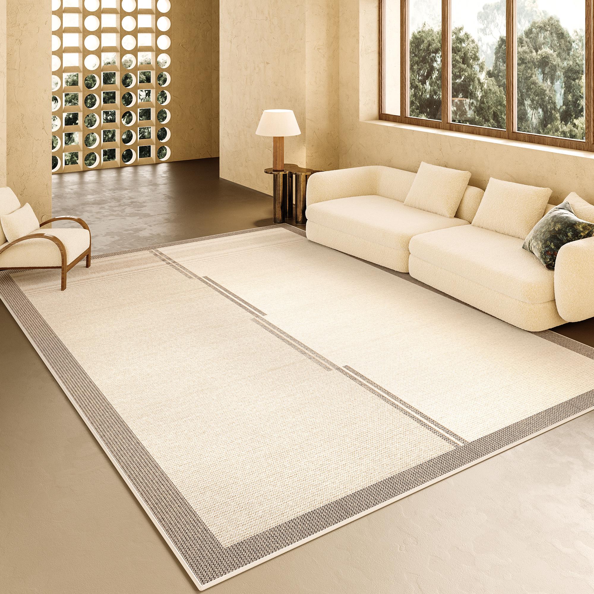 

Minimalist Striped Geometric Rug Non Slip Luxury Carpet for Living Room Bedroom Sofa Comfortable Easy Clean Floor Mat 60*90cm