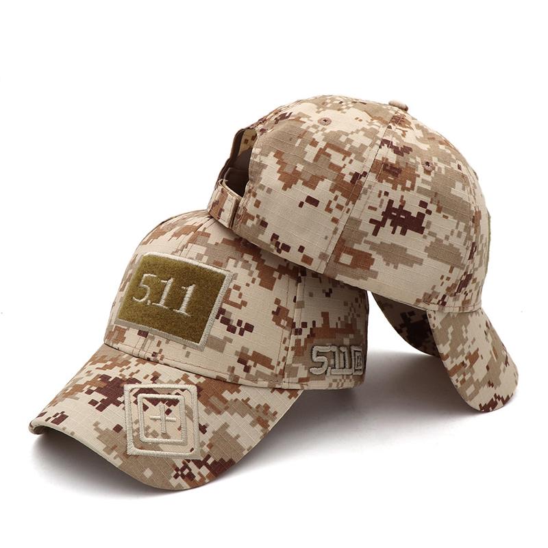 Men's Tactical Baseball Cap Outdoor Camouflage Cotton Hat Truck Driver Summer Sun Hat