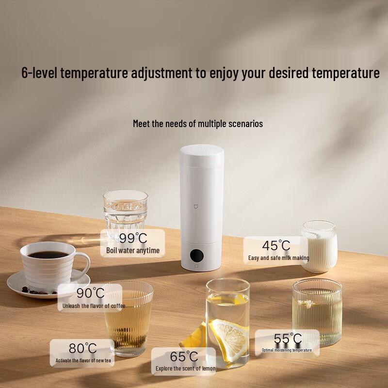 Hervidor de agua eléctrico portátil Xiaomi 2 enchufe CN (adaptador incluido)
