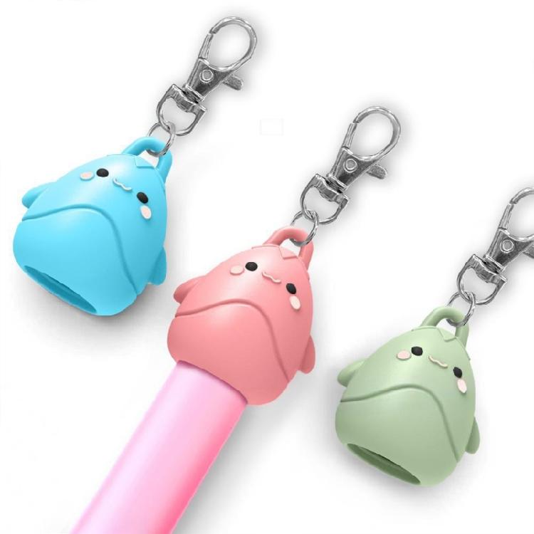 Trendy Cartoon Lip Gloss Keychain Accessory Sturdy Silicone Cover For Cosmetic Organization And Style Expression
