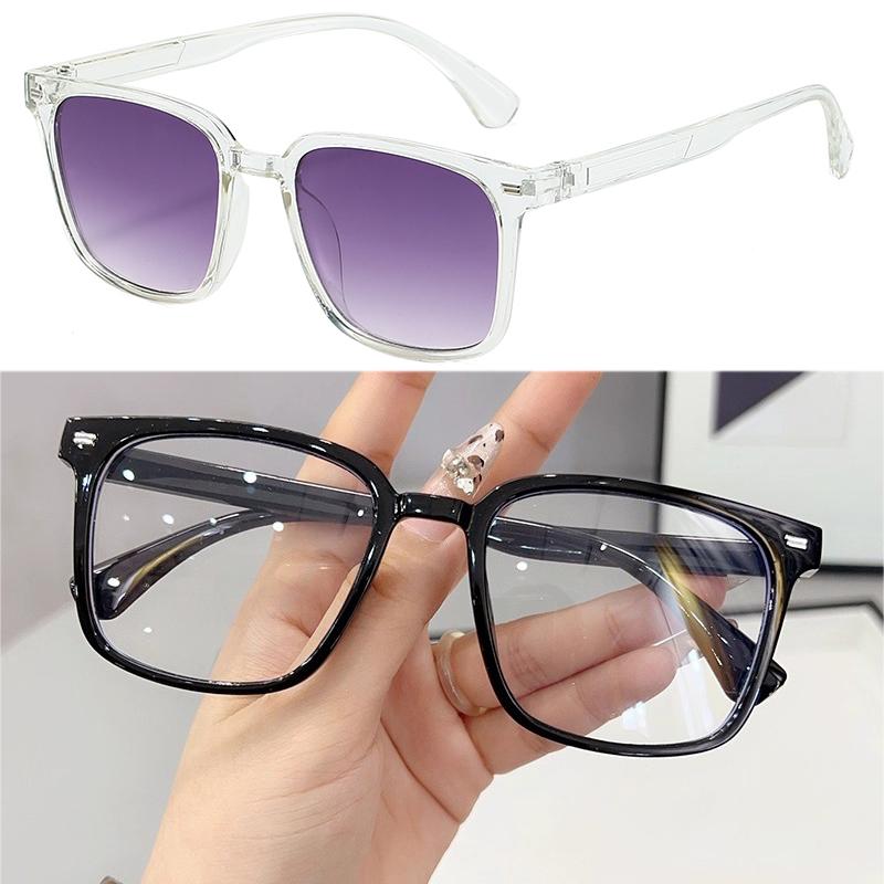 1/2PCS Round Anti Blue Light Blocking Glasses Transparent Frame for Women Men Computer Eyewear Optical Spectacle