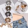 Jeans Button Adjustable Clips for Pant Skirts Waist Tightener Buckle Snap Button Adjuster Flower Pin Button Clothing Supplies