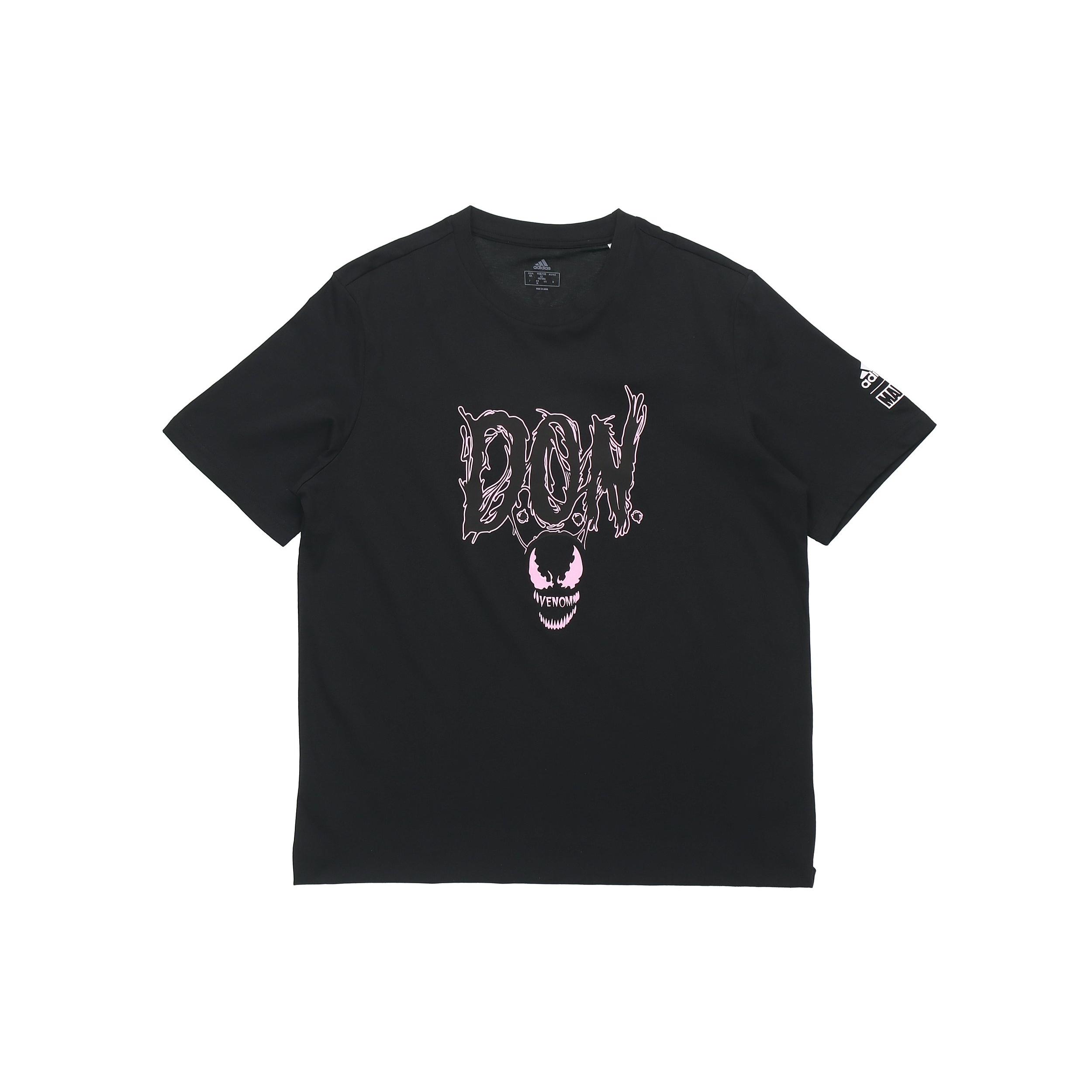adidas Don Venom Tee Basketball Sports Short Sleeve Black Men s GI8874 L