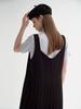 LOYALDECIDE Fine Pleated Dress Black