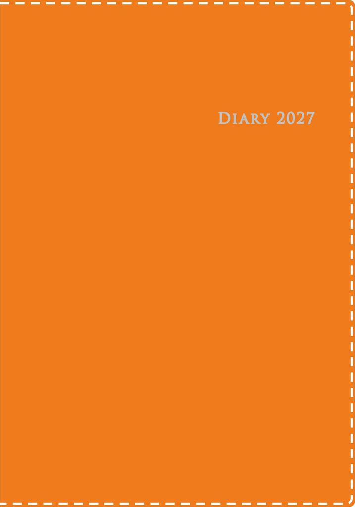 Takahashi Planner 2027 A5 Weekly Desk Diary Casual 4 Orange December No.434 (Starts 2026)