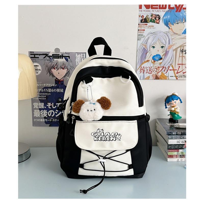 School bag new high-value college style fresh and sweet candy-colored backpack junior high school students lightweight spring outing backpack