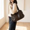 Large Capacity Handbag Zipper Closure Tote Bag Vintage Hobo Bag  Work Commute