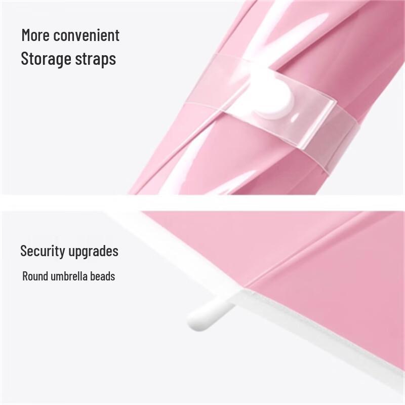 Transparent Gradient Long Handle Umbrella