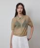 Kwinseulaebis Summer See-Through Half Zip-Up Banding Collar Blouse