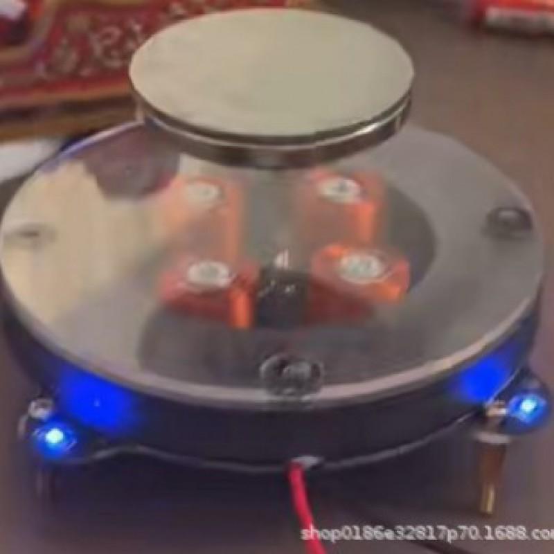 Magnetic Levitation Santa Sleigh Decor - 3D Floating Christmas Ornament Desk Home Office Holiday Display