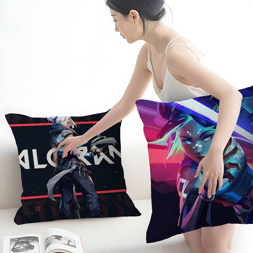 Hot Games V-Valorants Pillow Cover Design Cushion Cover Decor Holiday Decorati