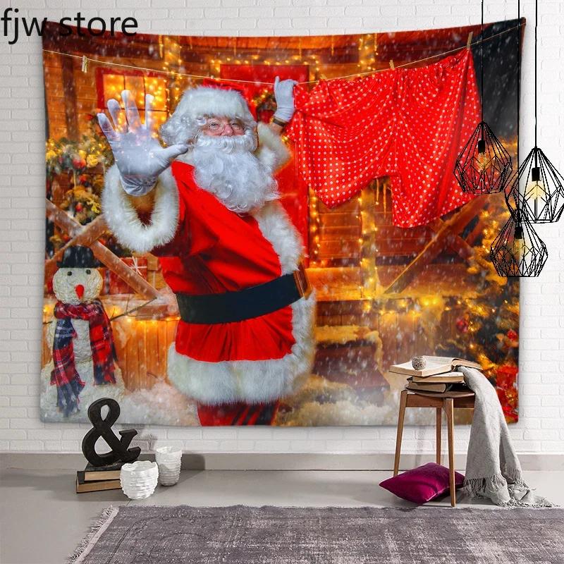 Santa Claus Tapestry Christmas New Year Wall Art Decor  Dorm Room  Bedroom Living  Home    Gift