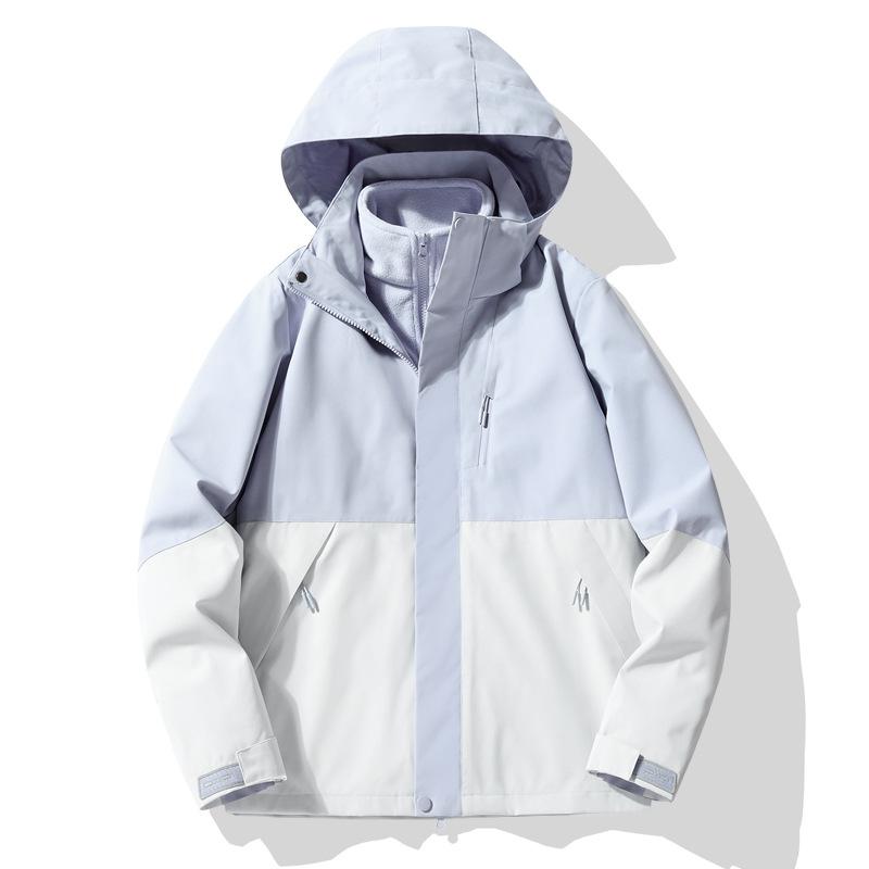 Camel Women's 3-in-1 Windproof Waterproof Mountaineering Jacket for Early Spring