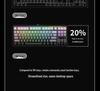 LDON LX87 Tri-Mode Wireless Mechanical Keyboard: Hot-Swappable RGB, Bluetooth & 2.4G, Customizable Gaming Keyboard.