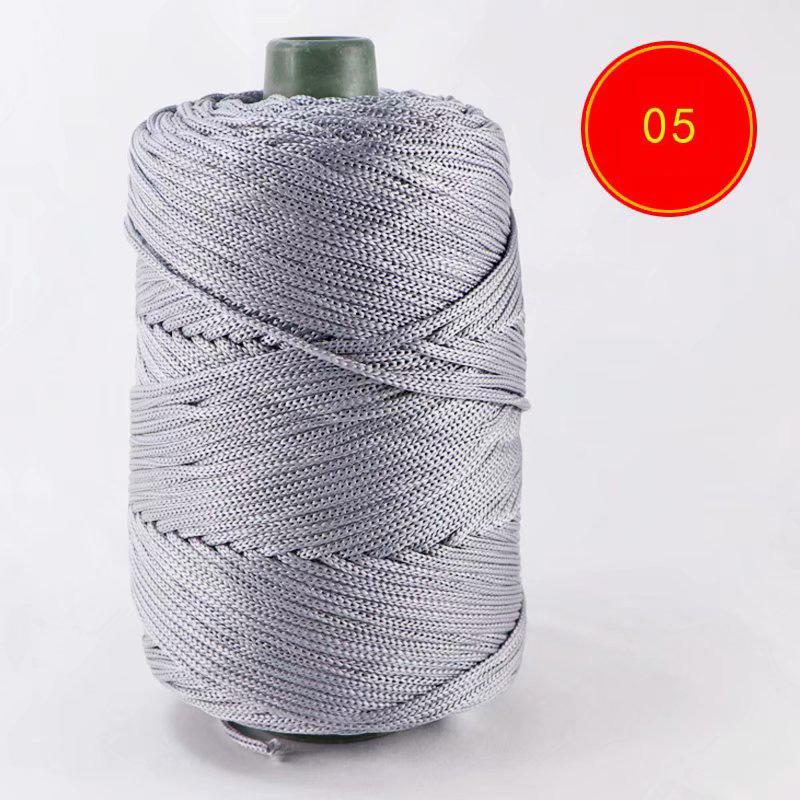 230 Grams Light Viscose Ice Rope 200M Summer Sun Hat Handwoven Diy Hook Cushion Hollow Bright Silk Medium Thick Wool Yarn Thread