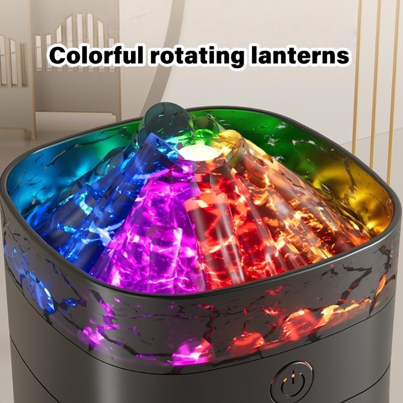 Simulated Flame Essential Oil Diffuser with Light Flame Aromatic Diffuser Aromatic Diffuser for Home Bedroom Office