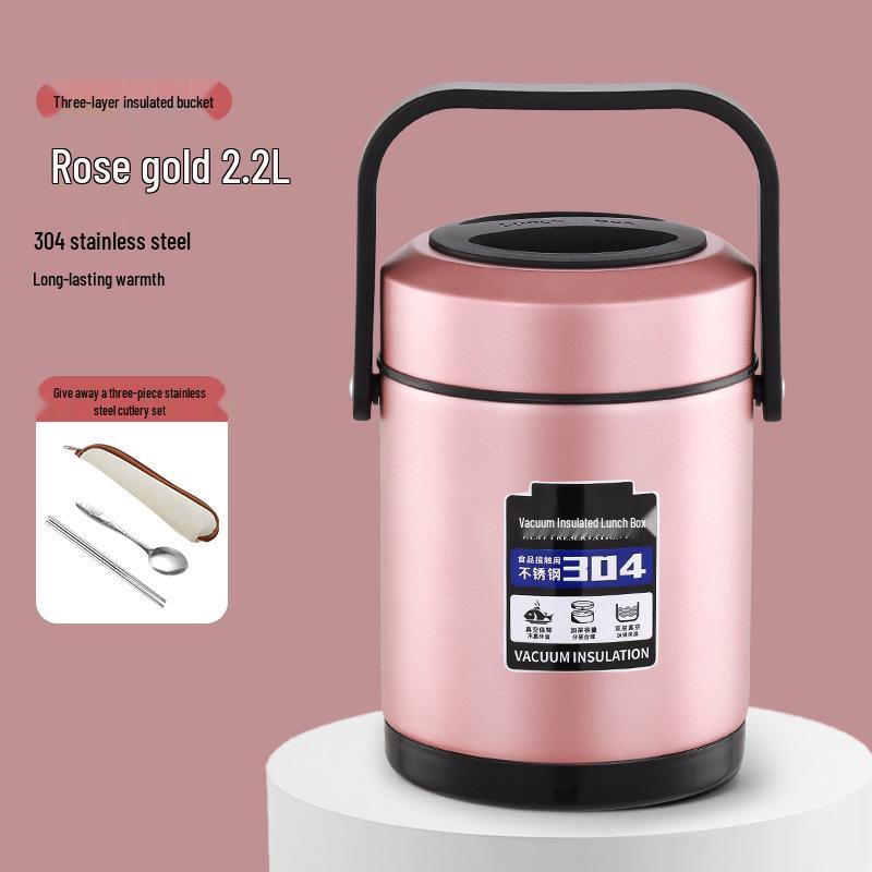 High-Value Insulated Lunch Box: Stylish & Durable 304 Stainless Steel, Ideal for Workers, Students, and Home Use