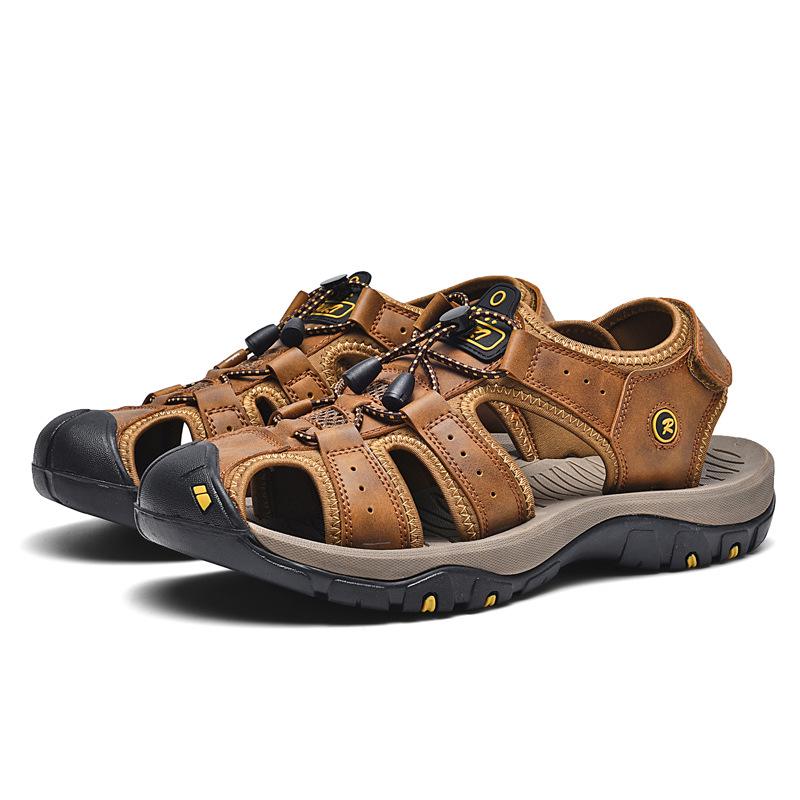 Men s Plus Size Summer Closed-Toe Breathable Sandals 40
