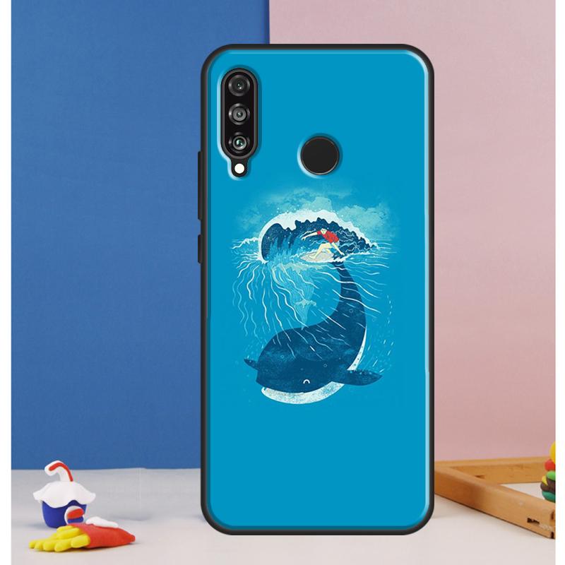 Whale Fish Wave Sea Case For Huawei Nova Y73 Y72 Y70 Y90 Y60 Y61 Y91 12s 12i 11i 8i 9 10 SE P30 P40 Lite P60 Pro