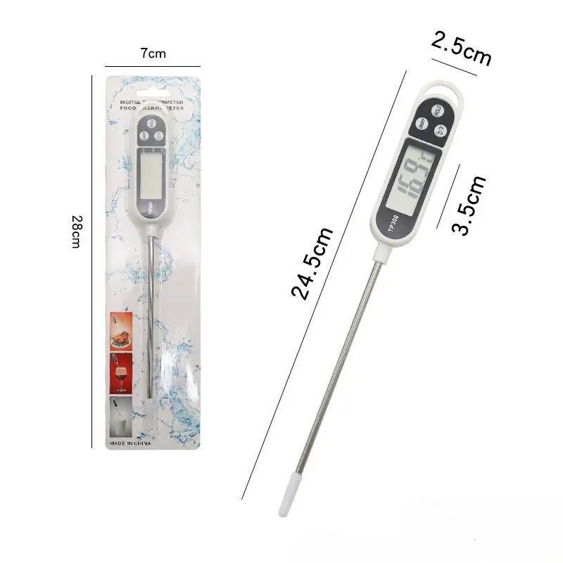 Food Thermometer, Digital Probe for Measuring Water Temperature and Oil Temperature, Thermometer for Baking, Barbecue, Grilled Meat, and Milk Food thermometer белый