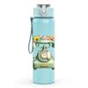 1PC Retro Vintage Telephone Pattern 750ml Color Plastic Sports Water Bottle Leakproof Flip Straw Lid Suitable for Sports Office Home Use