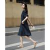 Demanar Women's Retro Petite Denim Dress