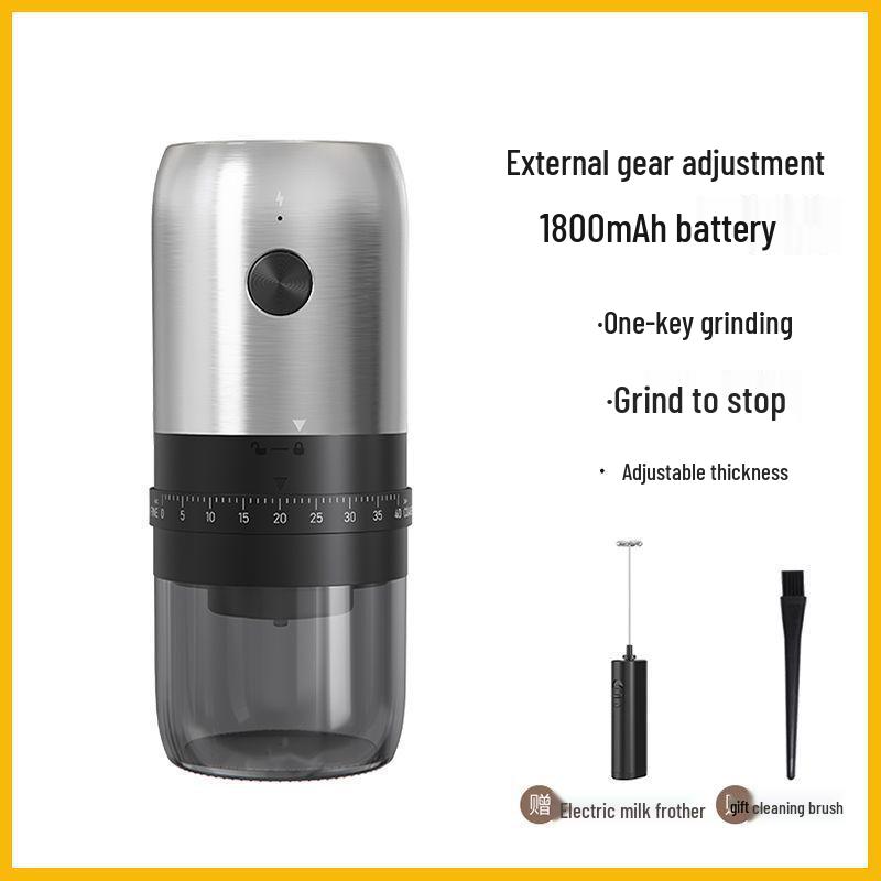 Compact Hand-Cranked & Automatic Coffee Bean Grinder for Home Use