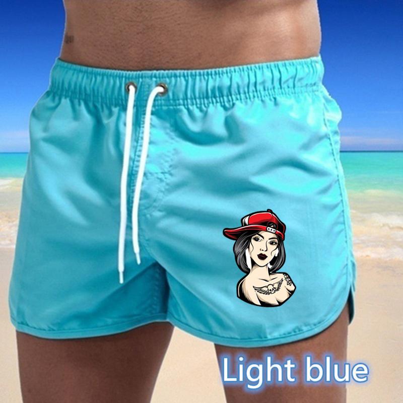 BBK-53 2025 Summer Men's Quick-Drying Swim Trunks Sports Pants Swimwear Beach Shorts Jogging Shorts