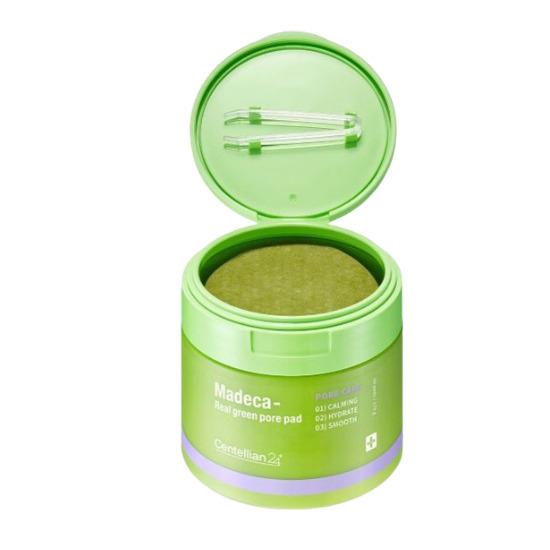 Centellian24 Madeca Real Green Pore Pad – Soothing & Pore Care Toner Pads (60 Pads / 170g) Real Green Pore Pad