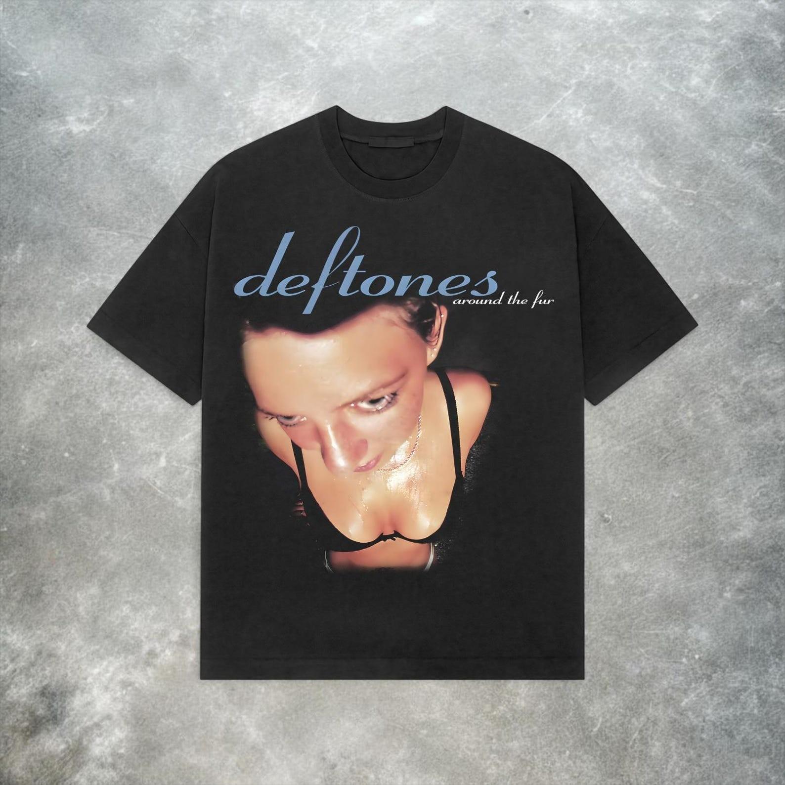 Deftones Y2K Nu Metal Band T Shirt Retro Alternative Rock Graphic Tee Vintage XXXXL