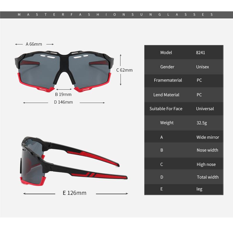 Summer Road Biking Stylish And Personalized Outdoor Activity Athletic Goggles Wind Shield Sand Sun Glasses 8241