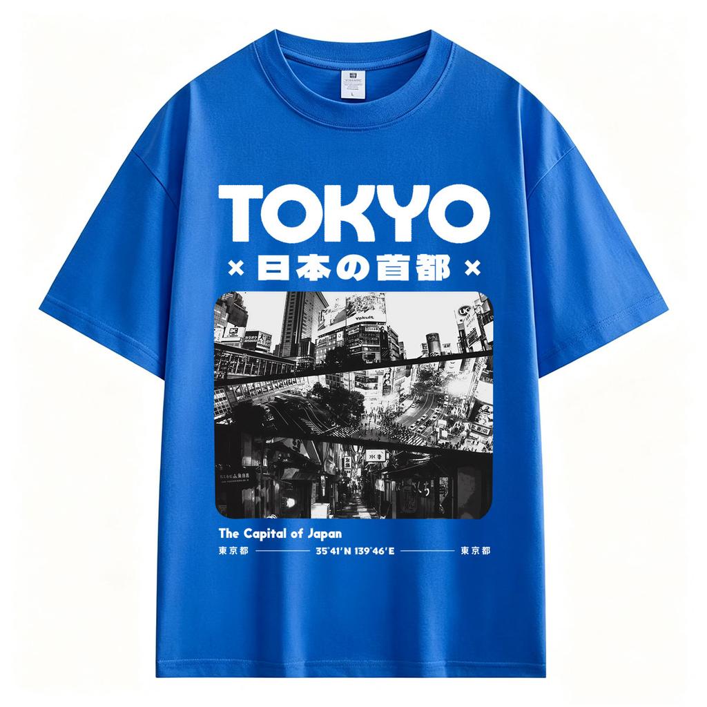 Japanese Tokyo Graphic T Shirt Unisex Unisex Vintage Fashion Harajuku TShirts Oversized Cotton High Quality Casual Summer TShirt