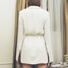 Elegant bodycon sexy Women's dress for women 2022 summer long sleeve V-neck mini dresses woman robe femme ladies vestidos mujer