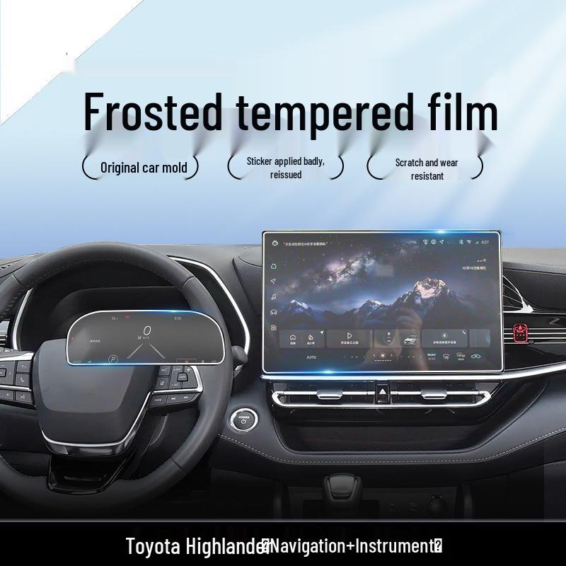 Tempered Screen Protector for Toyota Highlander 26-Model Navigation Dashboard