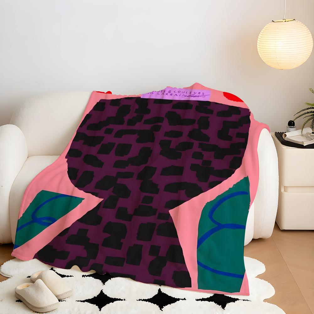 Artist M-Matias L-Larrain Throw Flannel Throw Blanket, Lightweight Cozy, Durable Washable Cute Cool