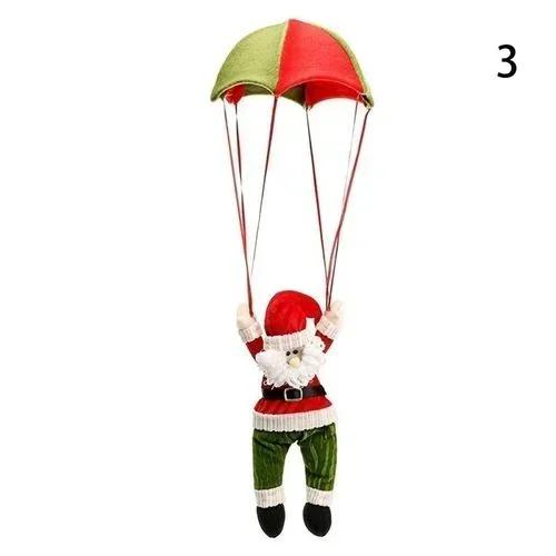 Santa Claus Parachute Snowman Christmas Tree Hanging Ornament Party Decoration Supplies Accessories