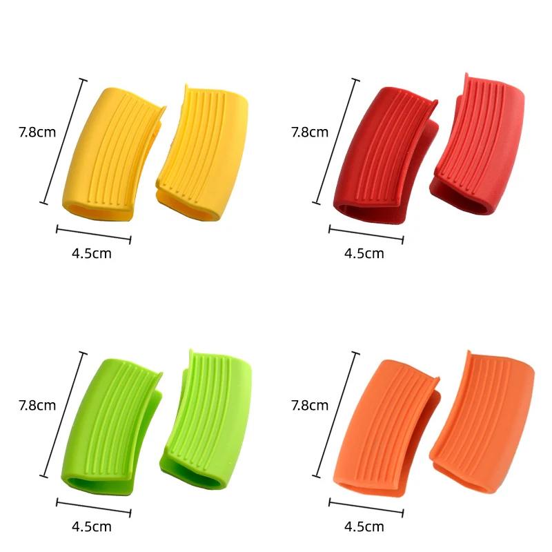 Silicone Heat Insulation Oven Mitt Glove Casserole Ear Pan Pot Holder Oven Grip Anti-hot Pot Clip Kitchen Accessories