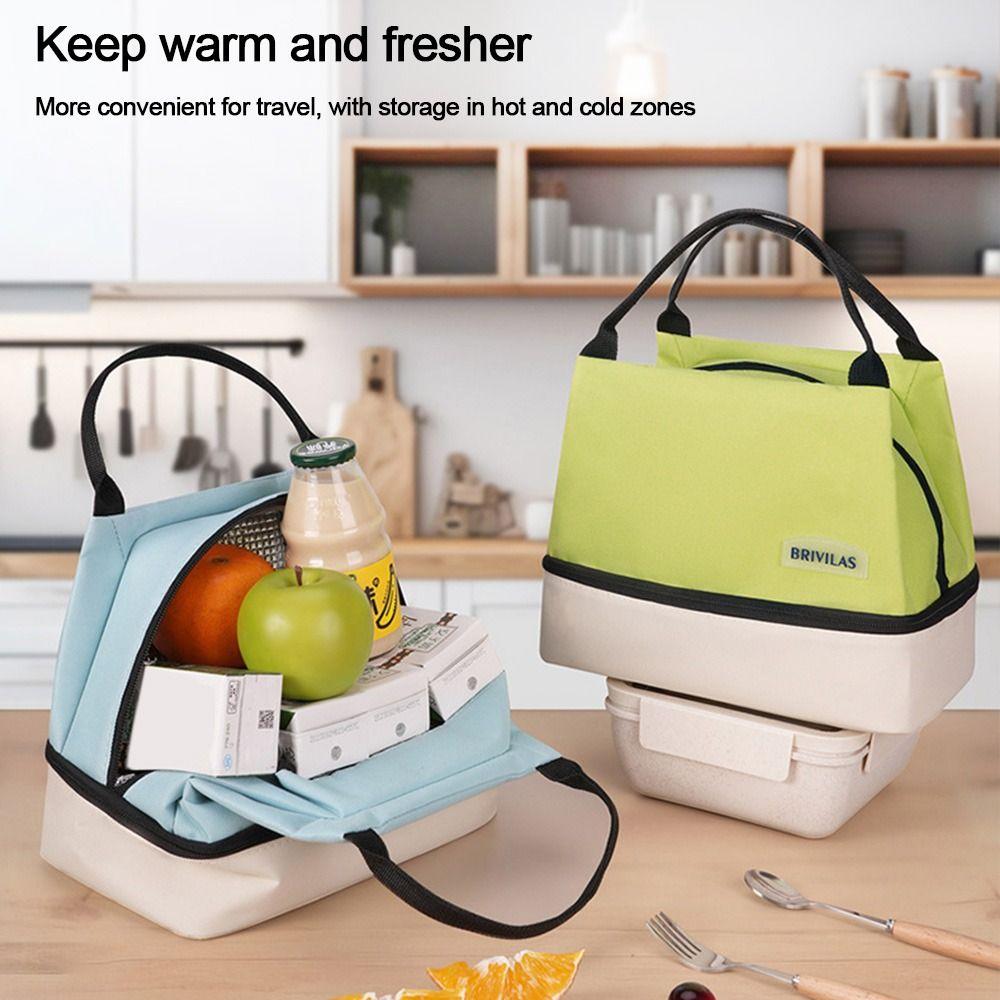 Camping Picnic Bag Lunch Bag Large Capacity Travel Tote Carry Women's Casual Handbag Aluminum Foil Food Drink Storage Tote Bag