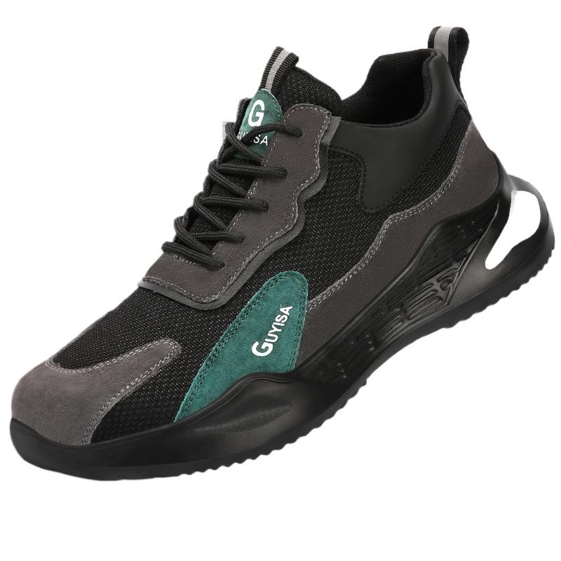 Anti-static Shoes, Men's Anti-smashing, Anti-piercing, Dust-free Workshop Safety, Steel Head Protection, Labor Insurance Shoes, Wear-resistant Shoes