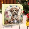 Acrylic Santa Claus Diamond Painting Napkin Rack Decor Diamond Painting Paper Towel Holder 5D DIY Diamond Art Paper Storage Rack