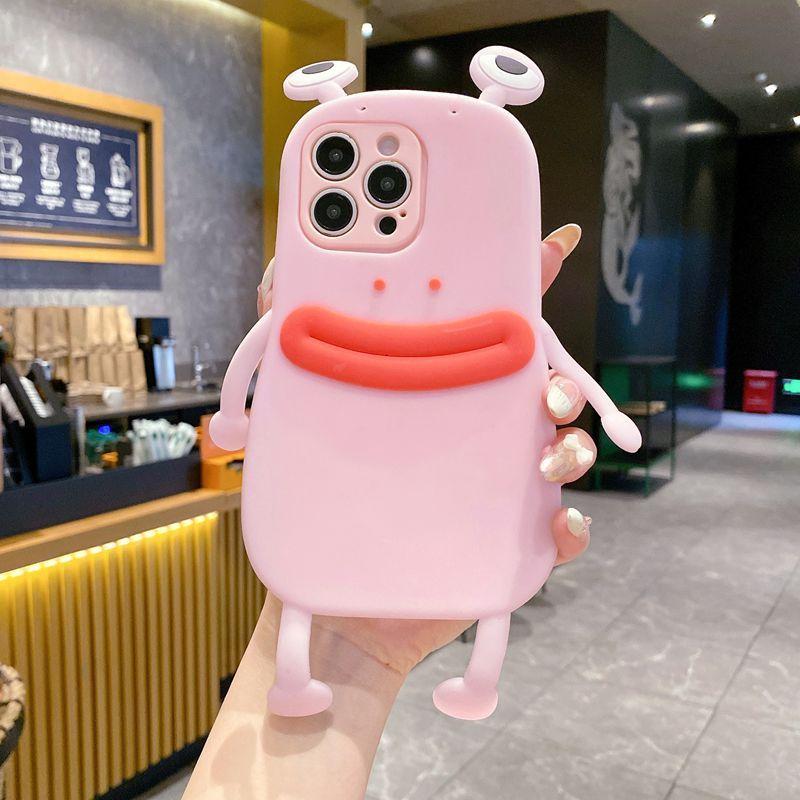 Fun and funny applicable Xiaomi Mi 15 mobile phone case creative big mouth frog Redmi note17 three-dimensional eyes cute cartoon