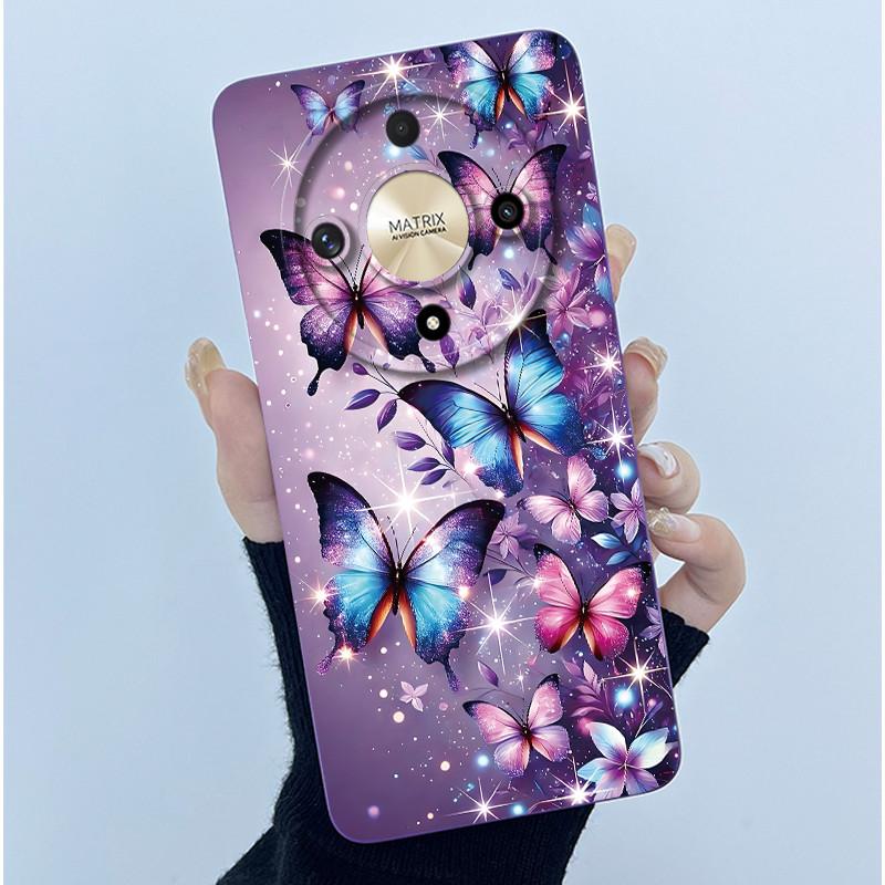 For Honor Magic5 Lite 5G Case Simplicity flower Silicone Soft Back Cases For Magic6 Lite 5G Cover Magic 5Lite 6Lite Bumper Shell