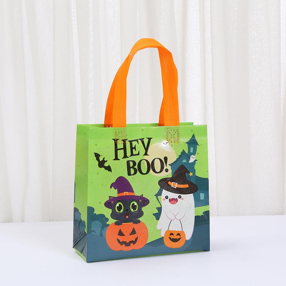 StoBag Halloween Party Trick or Treat Bags for Kids Reusable Eco Friendly Goodie Tote Bags for School Gifts Candy Favors Decor