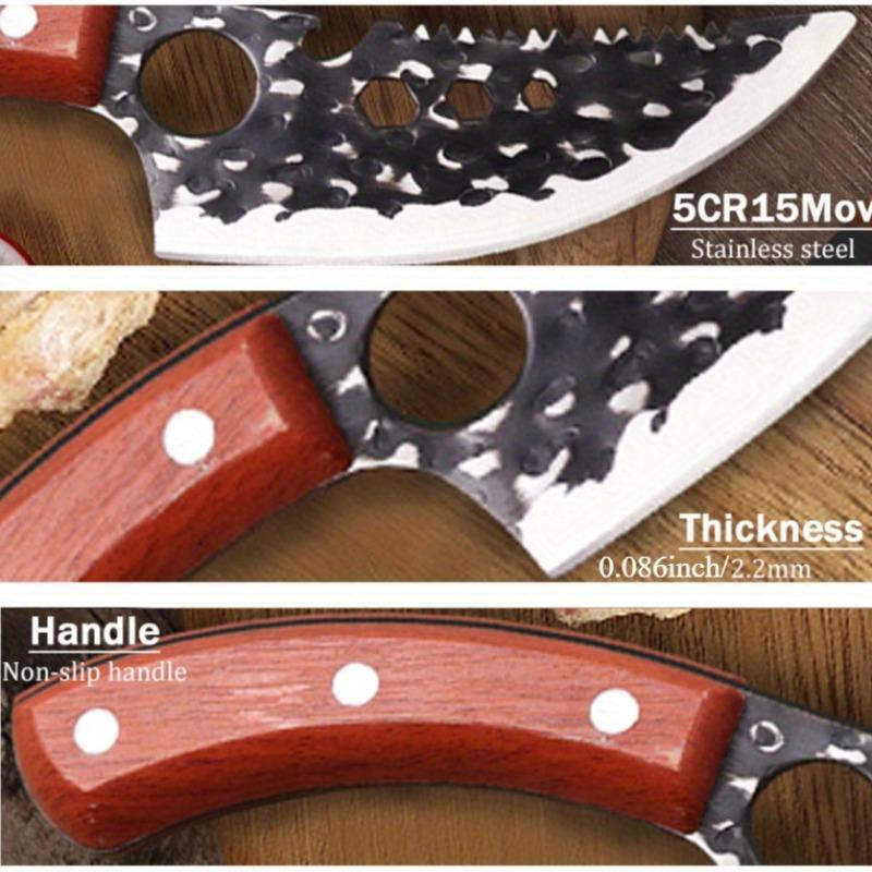 Stainless Steel Boning Knife With Knife Sheath Professional Kitchen Chef Knife Handmade Forged Knife Barbecue Knife