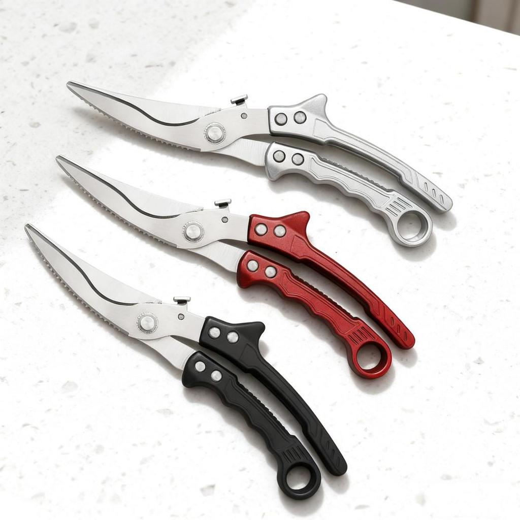 Stainless Steel Poultry Bone Scissors: Multifunctional Kitchen Shears for Chicken, Duck, Goose, and Meat
