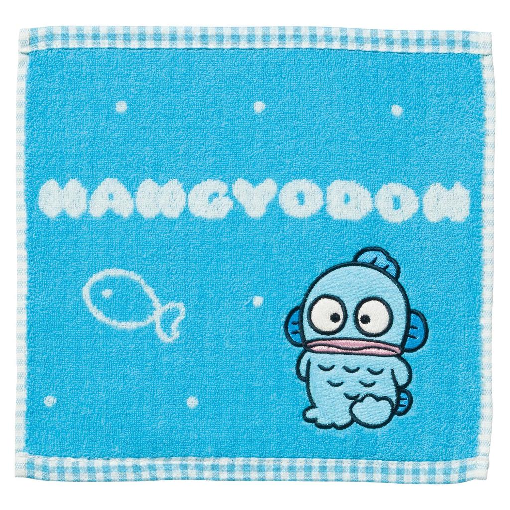 Marushin Carry Sanrio Compact Character Antibacterial and Odor Product 3005067400 Towel/Hand Towel, Hangyodon/Cute Hangyo, Handkerchief, Design,