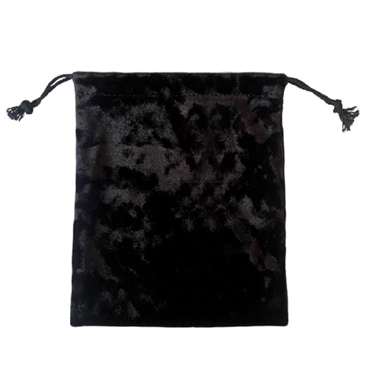 Бархатный мешочек на шнурке для карт Таро Оракул, мешочки для украшений для энтузиастов Таро Black 12x15cm