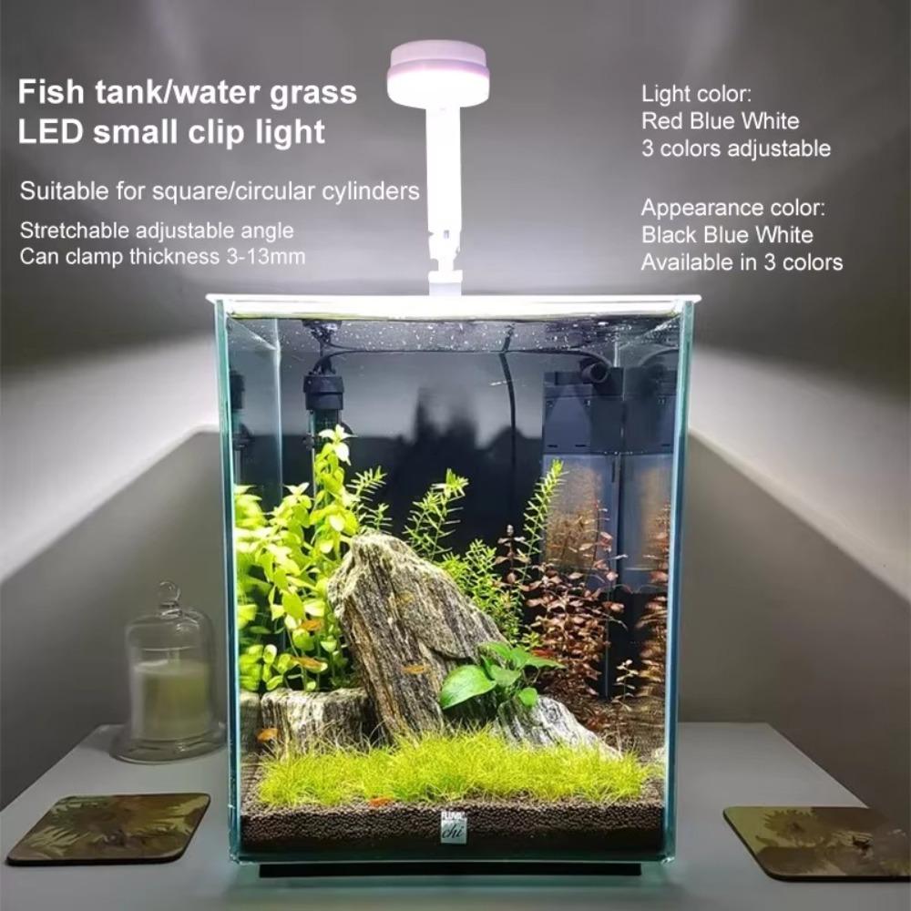 Universal LED Aquarium Light Adjustable Special Small Round Light  For Water Plants